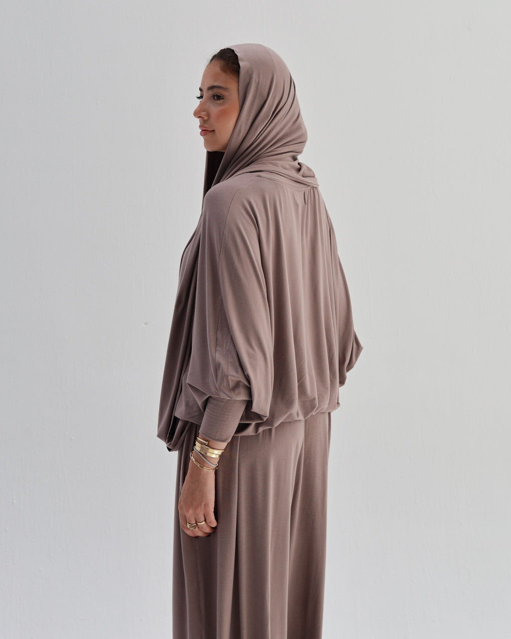The balaclava set in greige (preorder within a week)
