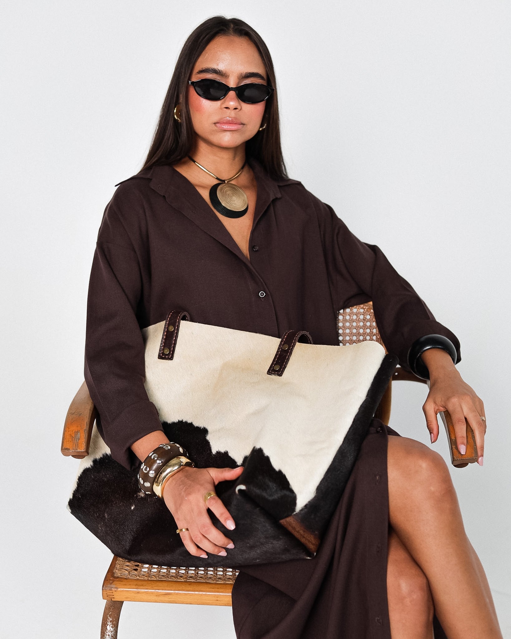 The linen shirt dress