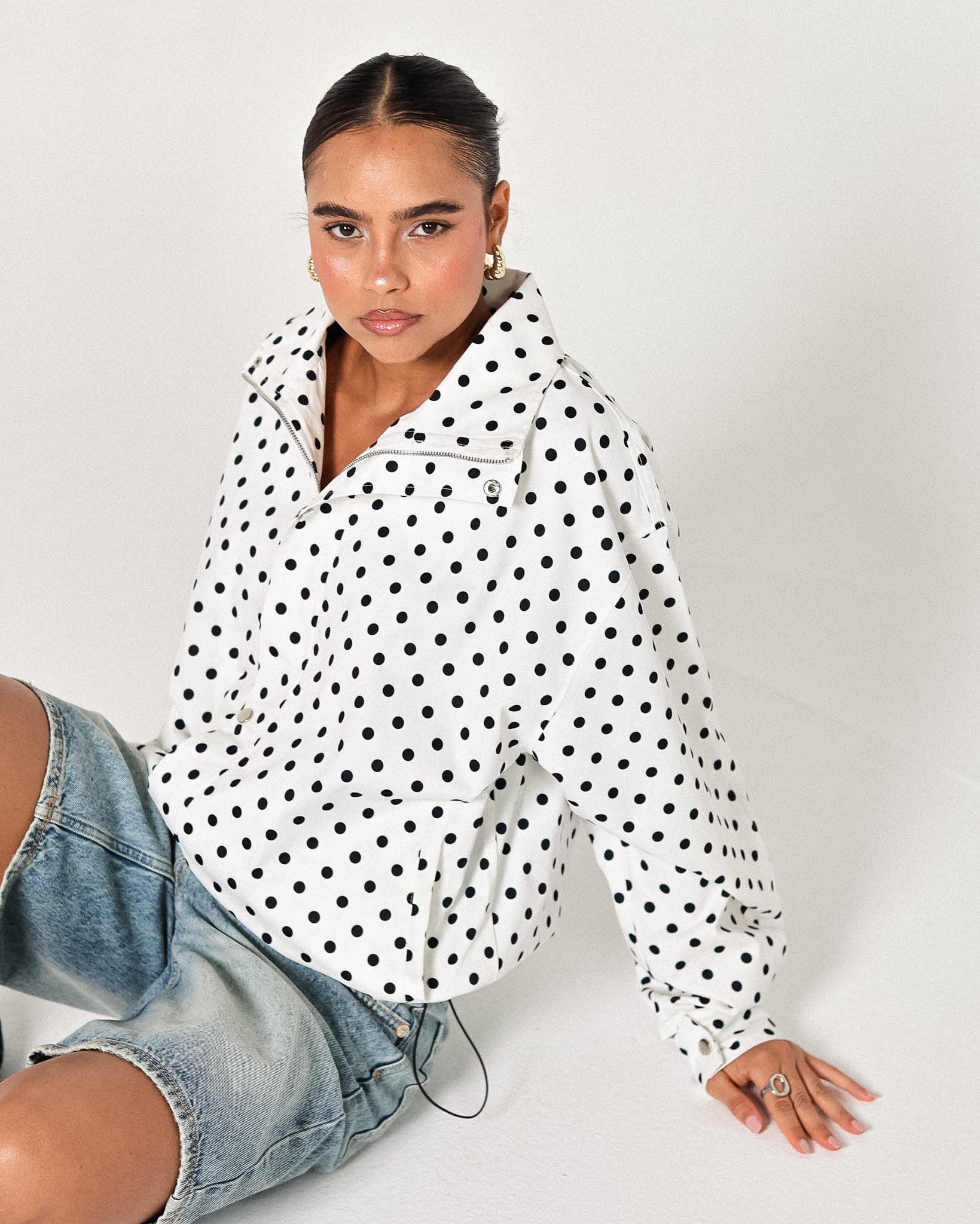 The polka puffer jacket