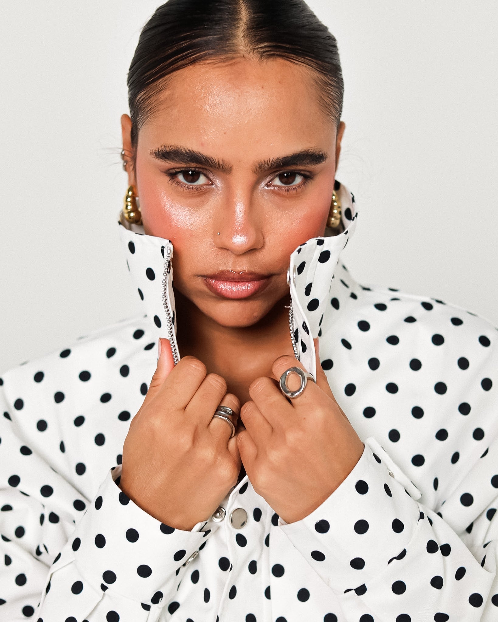 The polka puffer jacket