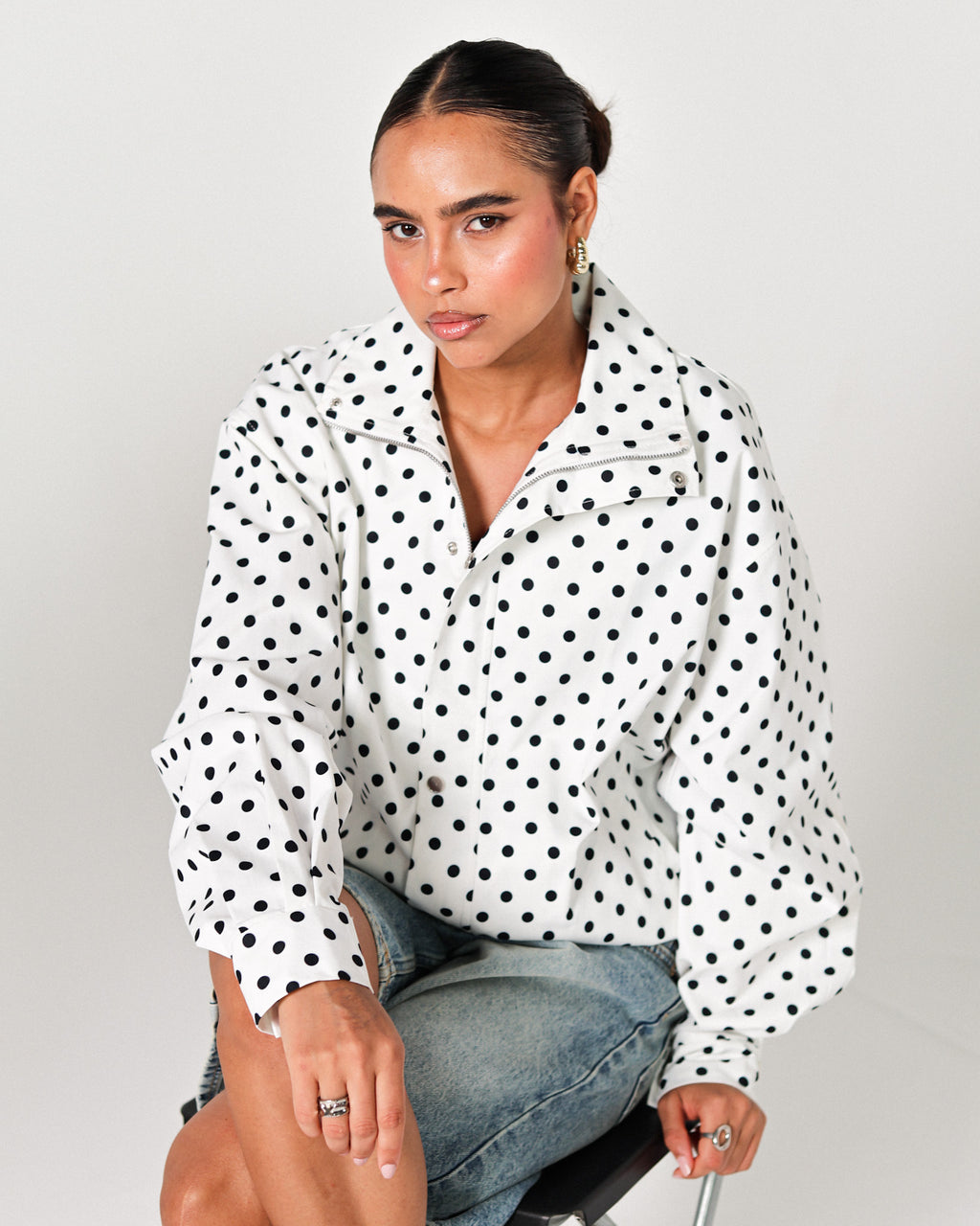 The polka puffer jacket