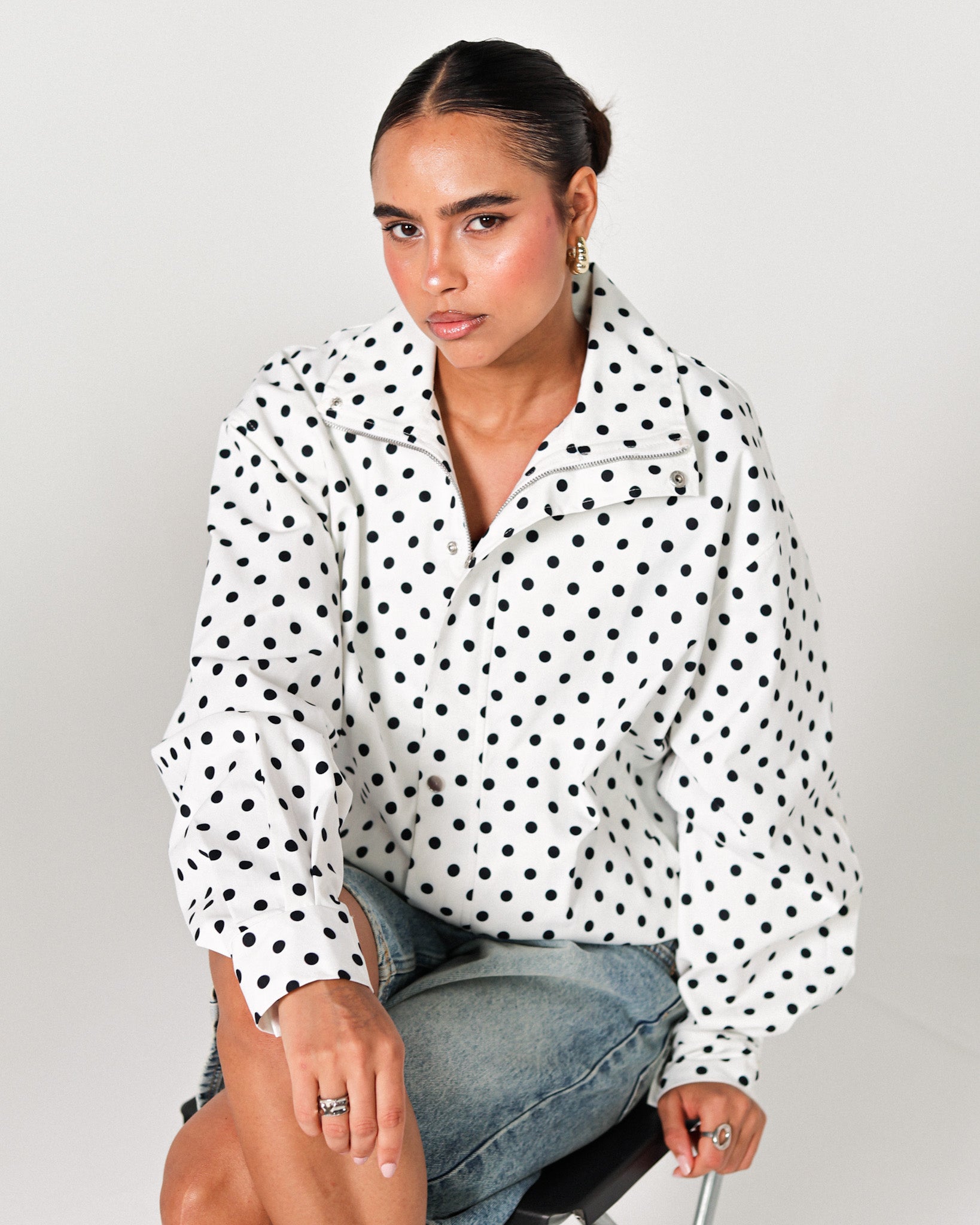The polka puffer jacket