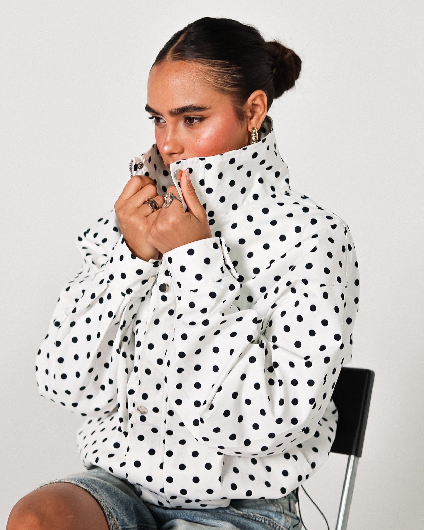 The polka puffer jacket