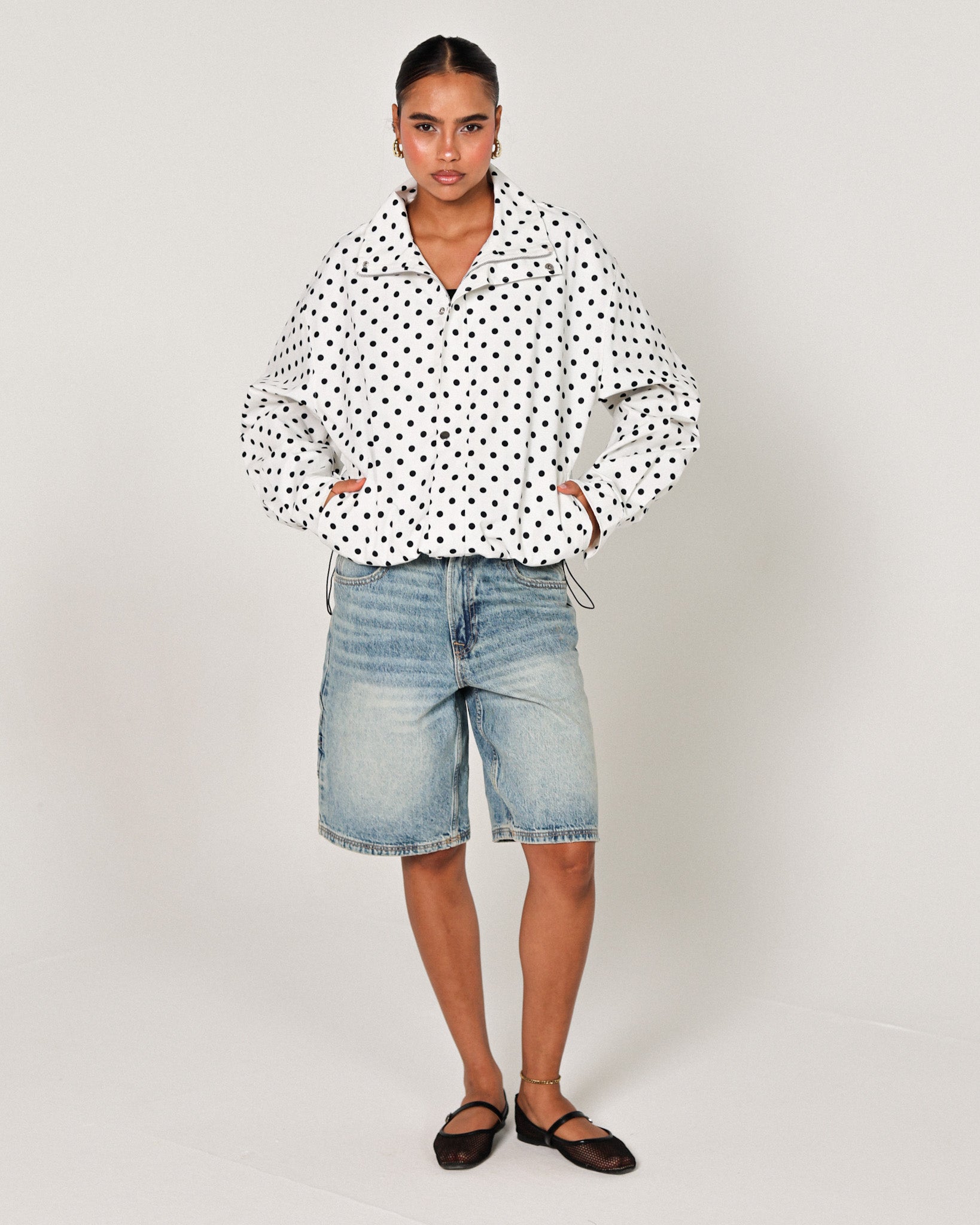 The polka puffer jacket
